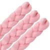 Pink Braiding Hair Extensions Synthetic Braid for Crochet Box Twist