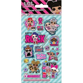 Paper Projects 01.70.06.149 L.O.L. Surprise Sparkly Reusable Glitter Sticker Pack, 19.5cm x 10cm