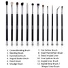 Eye Makeup Brush Set by Impora London. Includes - Eyeshadow