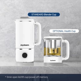 Joydeem JD-PB8200 Compact Blender with 10 Menus, Quiet Cooking Blender for Soymilk, Paste & Juice, 304 Stainless Steel, 12H Preset, 600ml