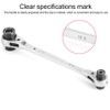 Ever Multi Ratchet Spanner, 8-21 mm 8-in-1 Multifunctional Ratchet Wrench