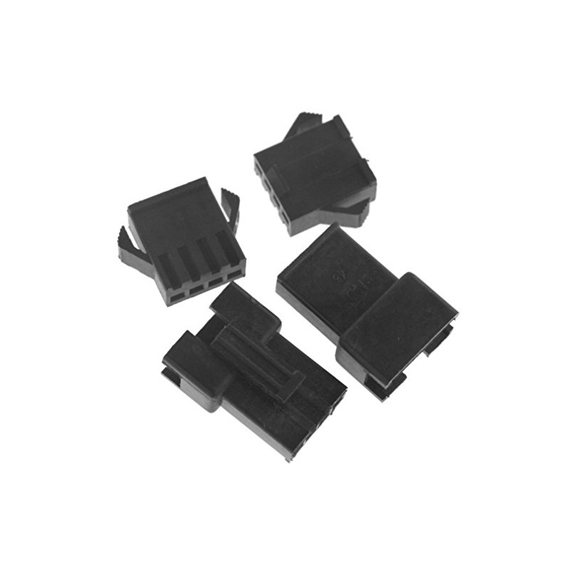 JST SM 4-Pin Plug Brass Terminal Connector 10 Male +