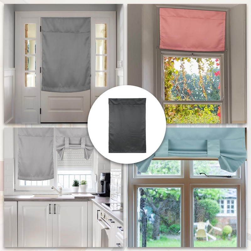 uxcell Blackout Door Curtains, French Side Door Window Curtain for