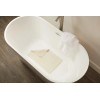 Rubbermaid Commercial Products Non Slip White Suction Backed Bath Mat