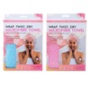 Microfiber Drying Hair Towel Twist and Dry Towel - Pink