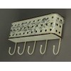PD Home & Garden Distressed White Metal Wall Pocket with