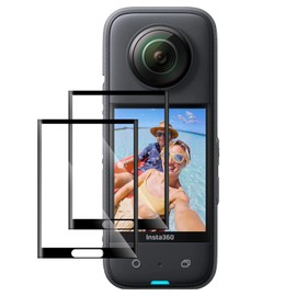 Insta360 X3 Protective Film for Insta360 X3, High Transmittance, LCD Protection, Scratch Prevention, Insta360 One x3 Glass Film, Anti-Fingerprint, Curved Surface Compatible, Reflection Reduction