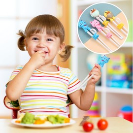 4 Pairs of Training Chopsticks, Cartoon Chopsticks, Chinese Chopsticks, Helper, Beginner, Training, Chopsticks for Eating, Reusable and Easy to Grip
