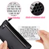 Engraved Wallet Insert Card Set, Stainless Steel Wallet Card with