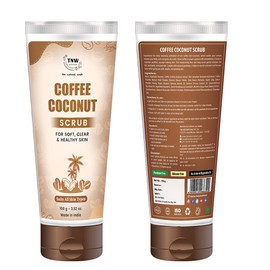 TNW-The Natural Wash Coffee Coconut Scrub for Radiant & Healthy Skin | Gentle Exfoliator Suitable for All Skin Types | Natural & Chemical-Free Scrub, 100 g