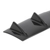 3 Pcs Chassis Deflector Universal Black Rear Lip Shark Fin