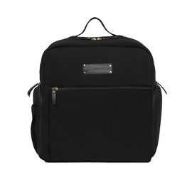 Sarah Wells Fiona Breast Pump Backpack - Neoprene, Machine Washable, Insulated Pockets, Pocket-In-Pocket System (Black)