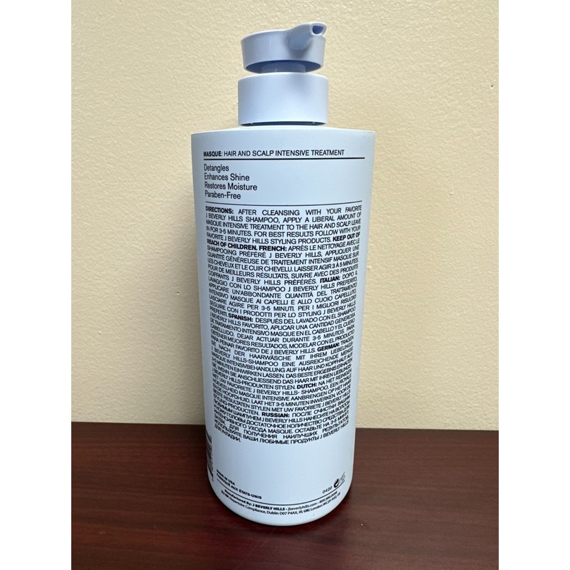 J Beverly Hills MASQUE Treatment 32oz NEW FRESH FREE US