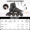 Fotoumgl Adjustable Inline Skates for Kids and Youth with Light