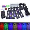 XUKEY 4x Roof Ceiling Car Footwell Interior USB RGB Atmosphere
