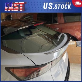 Unbranded Rear Trunk Spoiler Wing Lip Bumper Carbon Fiber Style For Nissan ARIYA 2023-2025