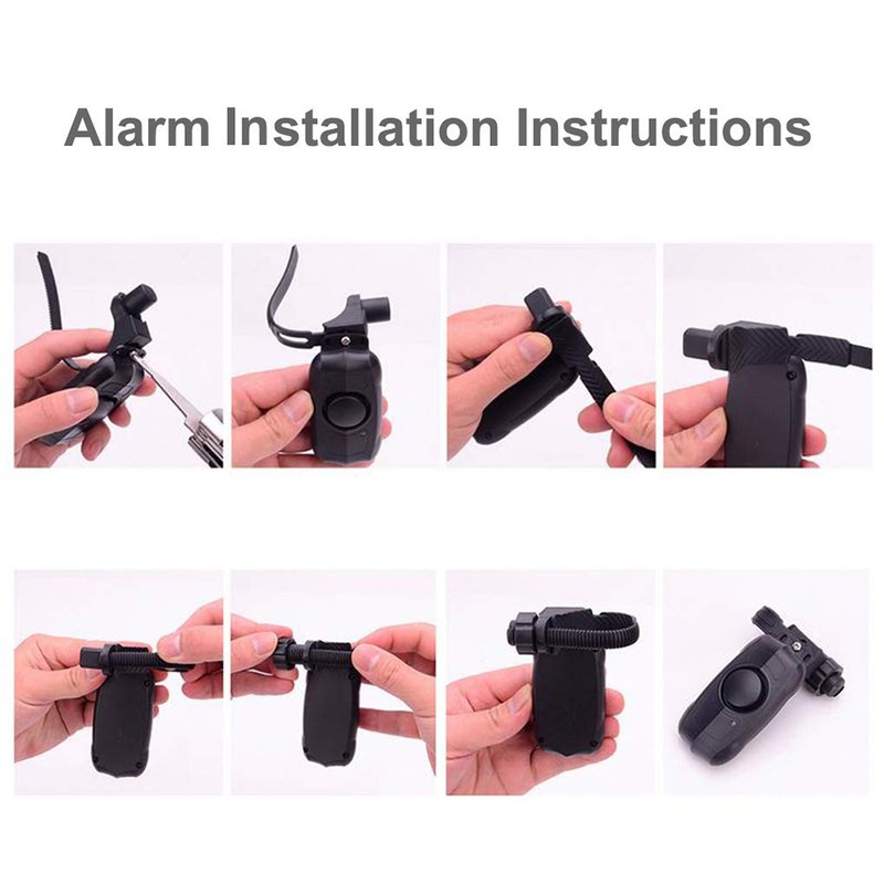 USB Rechargeable Anti Theft Bike Alarm Vibration Trigger Alarm with