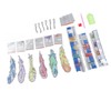 DIY Diamond Feather Bookmark Lightweight Delicate Bend Resistant Beaded Page