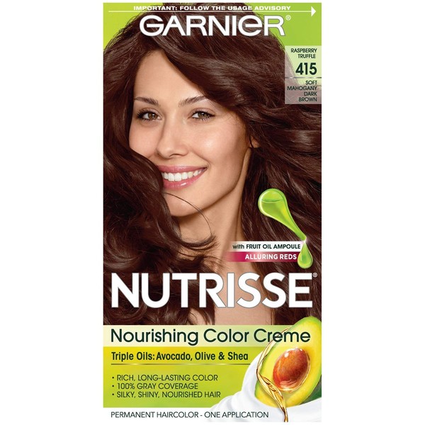Garnier Nutrisse Haircolor - 415 Raspberry Truffle (Soft Mahogany Dark