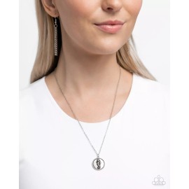 Paparazzi Seahorse Solo - Silver- Silver Seahorse - Necklace & Earrings