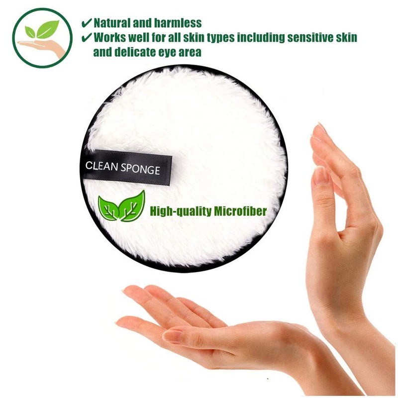 Reusable Make Up Remover Pads, Washable Eco-Friendly Cotton Face Wipes