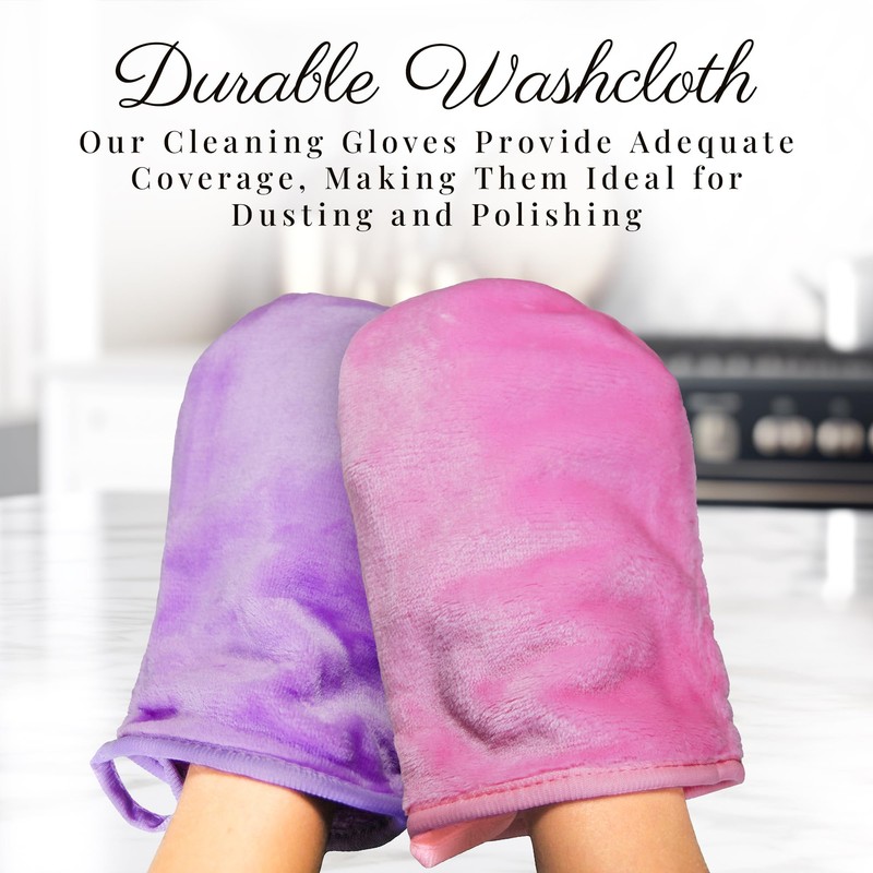 EcoSol Designs - Microfiber Mittens, Ultra-Soft Body Exfoliator Lathering Scrubber