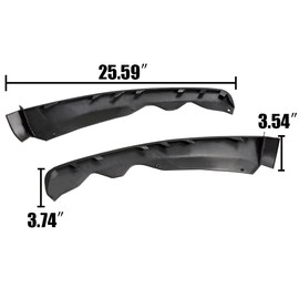 PIT66 Air Dam Deflector Front Bumper End Trim Cap Cover Compatible with Ford Fusion 4 Door 2013-2016, Bumper Lower Valance Panel, 2PCS FO1017100