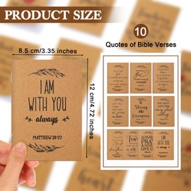 Kosiz Christian Gift Bible Journal Verse Inspirational Christian Notebooks Bulk Prayer Journal for Women Men Students Sunday School Prizes VBS Church Christmas Pastor Appreciation(50 Pcs)
