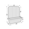 24" Privacy Planters (S/2) - Grey
