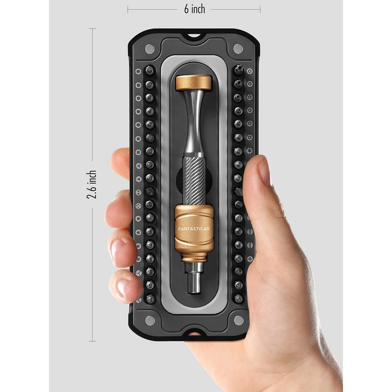 FantastiCAR 37PCS Precision Screwdriver Kit, Durable S2 Steel Microbits, with
