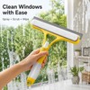 3-in-1 Window Cleaning Squeegee for Glass & Mirrors – Built-In
