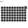 Unbranded 60x Black Cut Engine Bolt Cover Cap For Harley