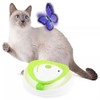 2-in-1 Auto Interactive Cat Toy, Fluttering Butterfly & Rolling Track