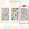 YS-056 Colorful Hologram Number Stickers, 10 Sheets, Number Stickers, Stickers,