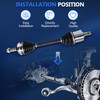 Maxfavor CV Axle Shaft Assembly Front for Nissan Murano 2009-2014,