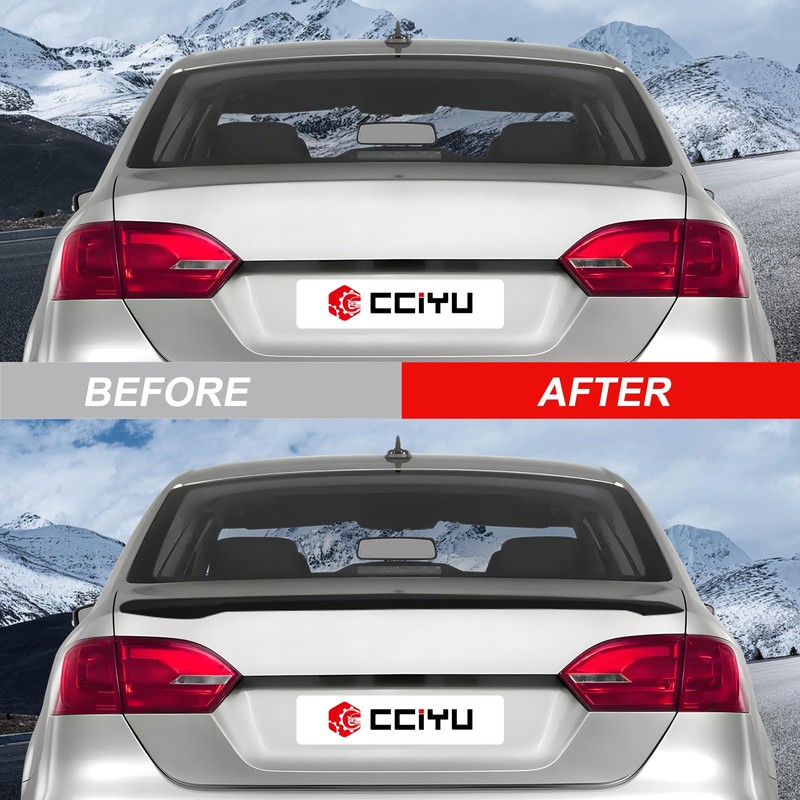 cciyu Black ABS Rear Spoiler Wing Accessories for 2012 2013