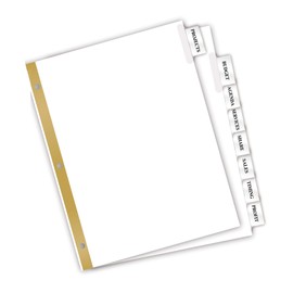AVE11122 - WorkSaver Big Tab Dividers