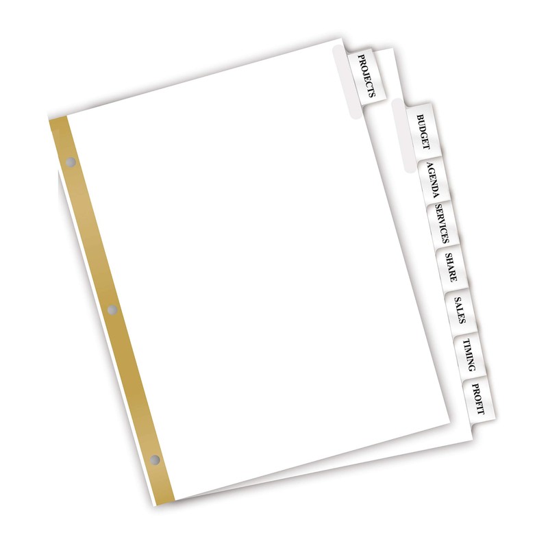 AVE11122 - WorkSaver Big Tab Dividers