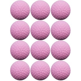GINFH Cat Golf Balls for Indoor Kitten Toys - Interactive Sponge Foam Soccer Balls (Magenta)