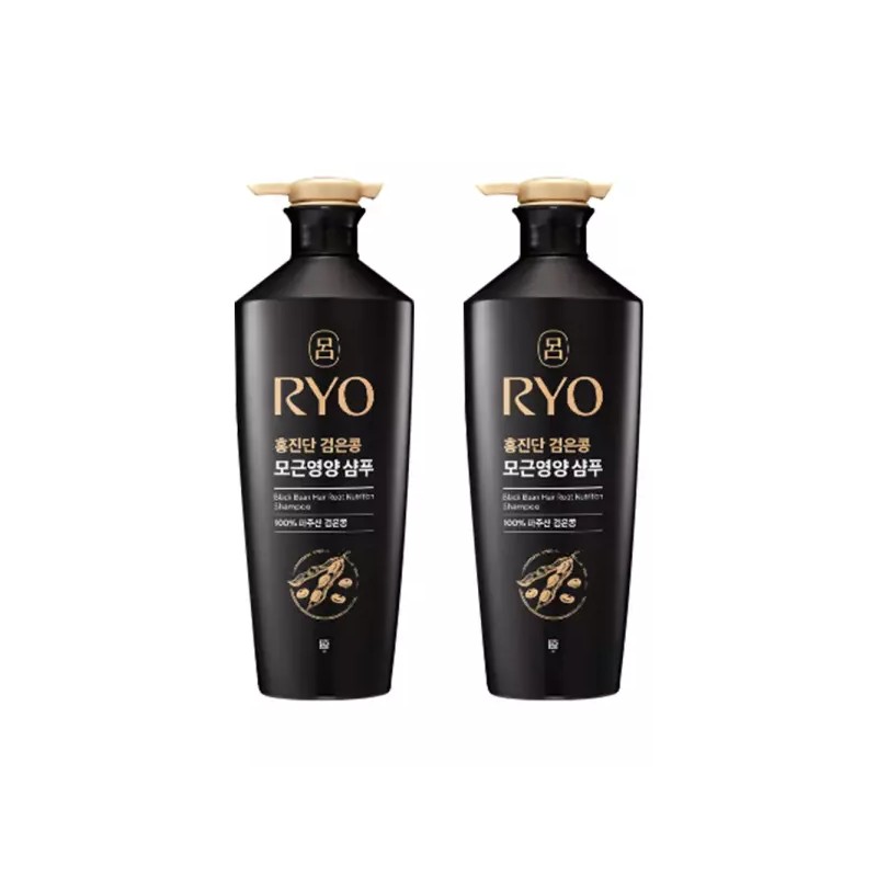 Hongjindan 려 홍진단 검은콩 모근영양 샴푸 820ml 2개 Rya Hongjindan