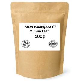 MQH Wholefoods™ Mullein Leaf Herbal Tea Decaf Choose From 50+ Varieties Single And Mixed Blends (100g Mullein Leaf)