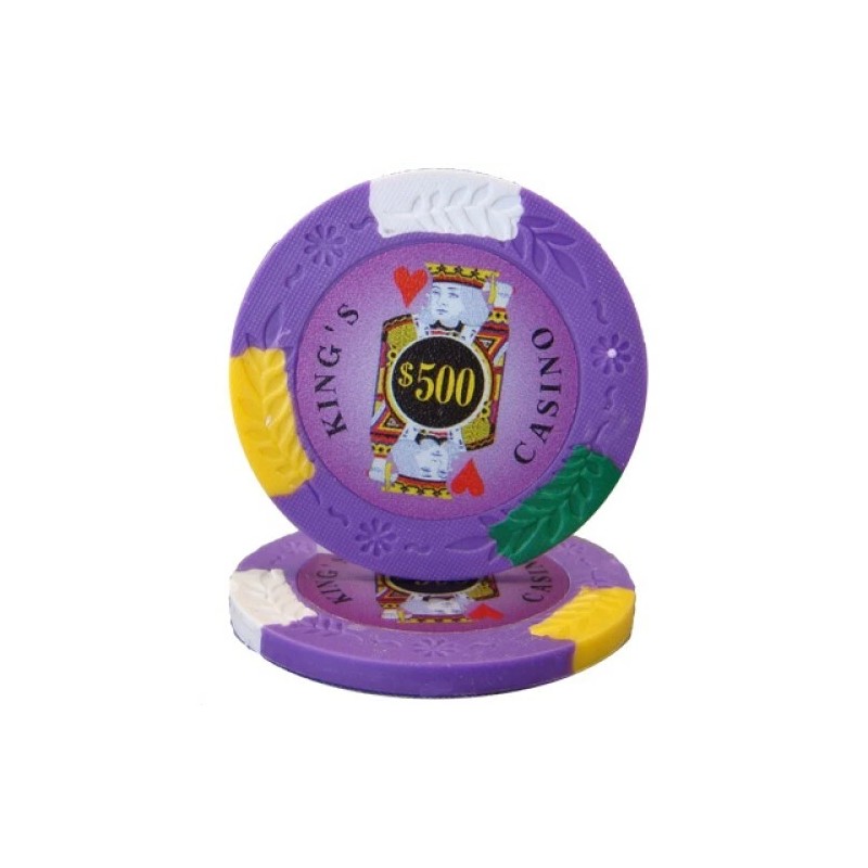 New Bulk Lot of 300 Kings Casino Poker Chips -