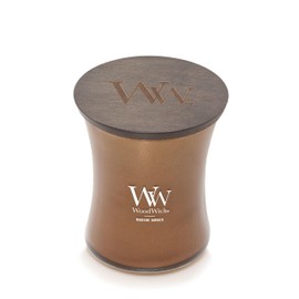 WoodWick Marine Amber Scented Candle, Crackles as it Burns, Precious Metals Collection, Home Décor, Gifting, 9.7oz