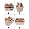 Unbranded Felt Purse Bag Organizer Insert with zipper Bag Tote