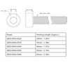50Pcs Hex Socket Cup Head Screw Galvanized Steel M4 for