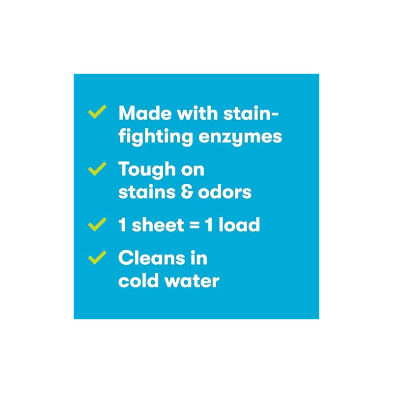 ECOS Laundry Detergent Sheets Vegan, No Plastic Jug, No Mess