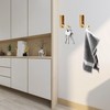 HOJLKLD 4pcs Folding Coat Hook, Heavy Duty Wall Hooks Made