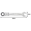 TONE HPRMF-24 Oscillating Ratchet Offset Wrench Double-Sided Width 0.9 inches