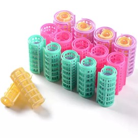 30Pcs 헤어 롤러 세트 자기 지주 미용 Curlers DIY 곱슬 스타일 도구 여성을위한 경량 컬러 30Pcs Hair Roller Set Self Supporting Beauty Curlers DIY Curl Style Tool Lightweight for Women [30pcs]