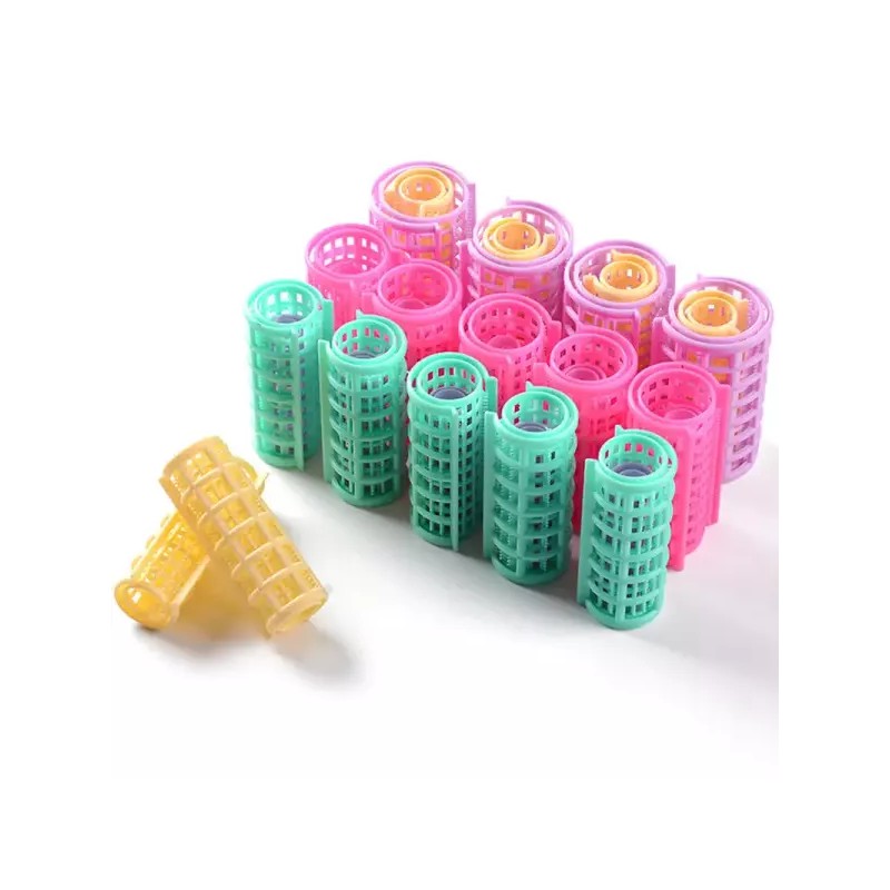 30Pcs 헤어 롤러 세트 자기 지주 미용 Curlers DIY 곱슬